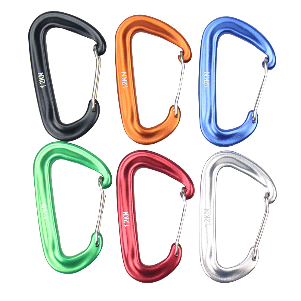 Carabiners Aluminum 12Kn Heavy Duty - 4 szt. Karabinek, wytrzymałe karabinki 12KN,