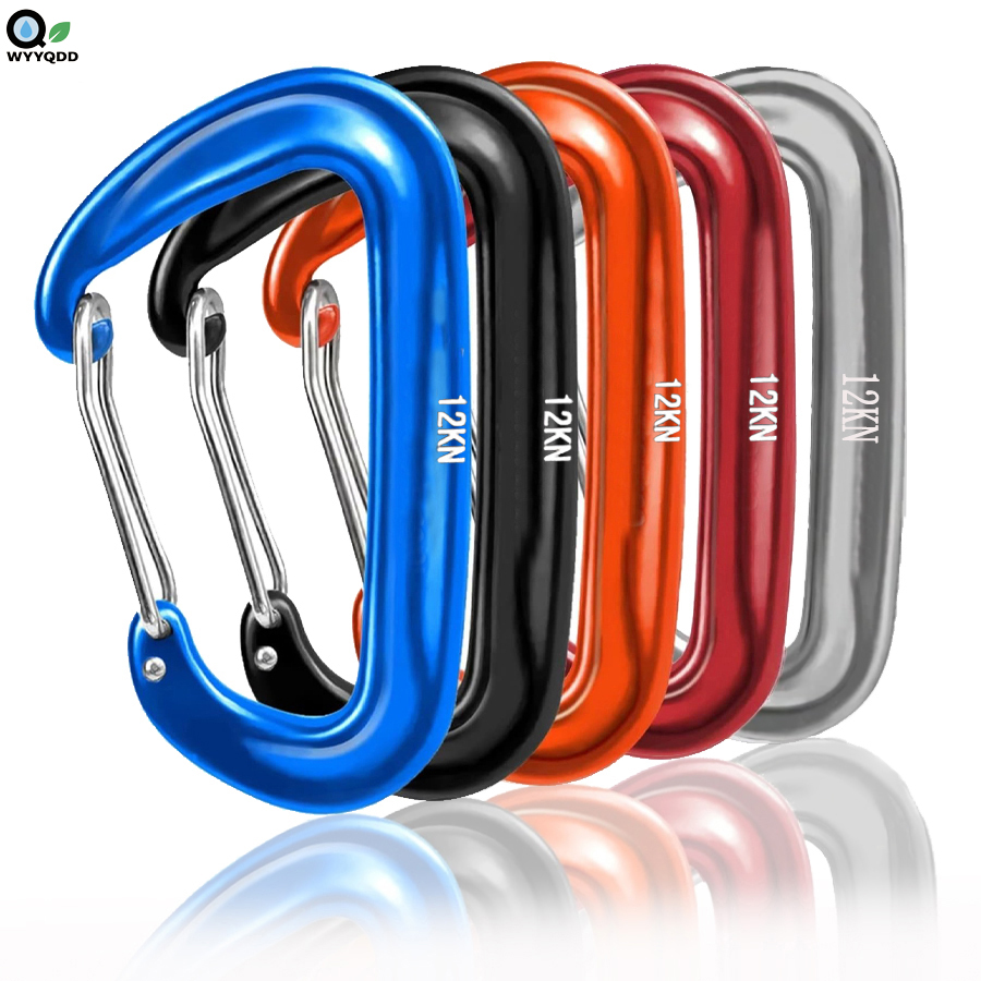 Carabiners Aluminum 12Kn Heavy Duty - 2/5 szt. karabińczyków w kształcie litery