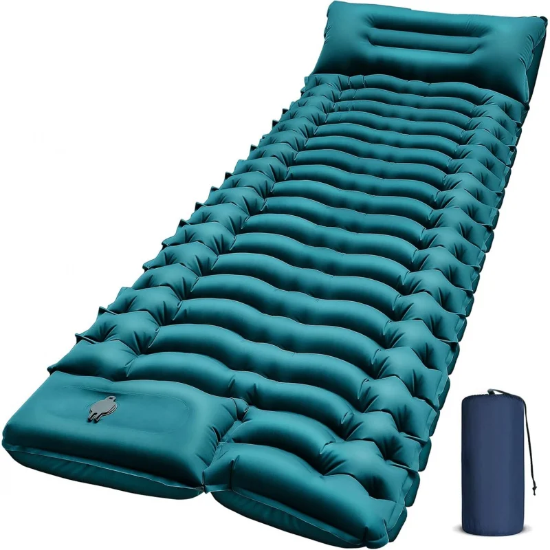 Inflatable Camping Sleeping Pad Pillow - Nowa, nadmuchiwana mata do spania na