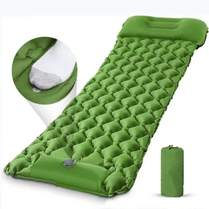 Nadmuchiwana mata kempingowa,  – Inflatable Camping Sleeping Pad Pillow recenzja i cena