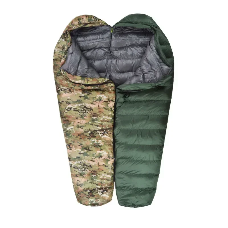 Śpiwór typu mumia na wędrówki  – Sleeping Bag 4 Season Down Winter recenzja i cena