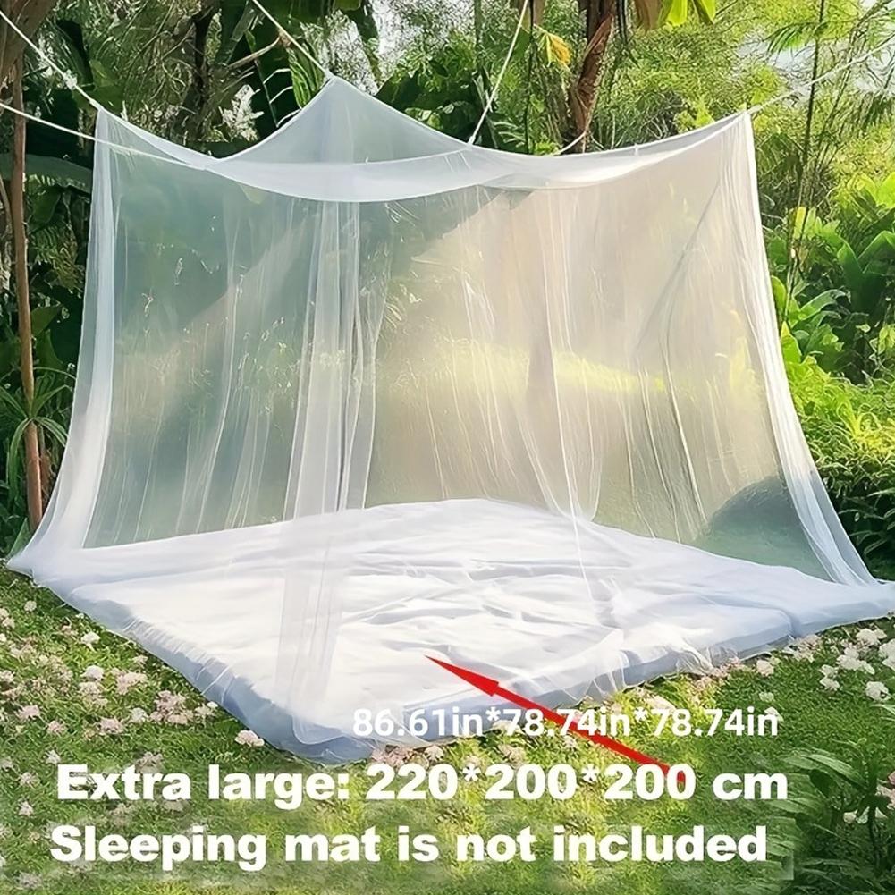 Bardzo duża zewnętrzna siatka  – Camping Hammock With Mosquito Net Rainfly recenzja i cena