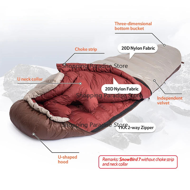 Śpiwór puchowy typu mumia, ult – Sleeping Bag 4 Season Down Winter recenzja i cena