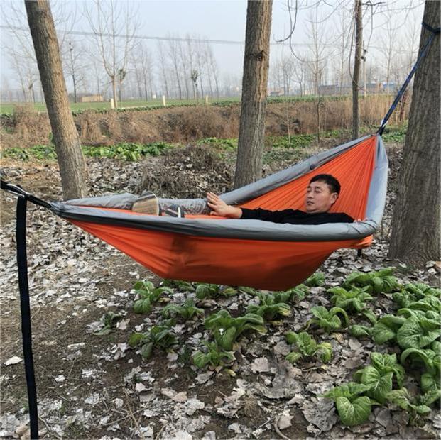 Nowy, niestandardowy hamak z t – Double Hammock Portable Parachute Nylon recenzja i cena