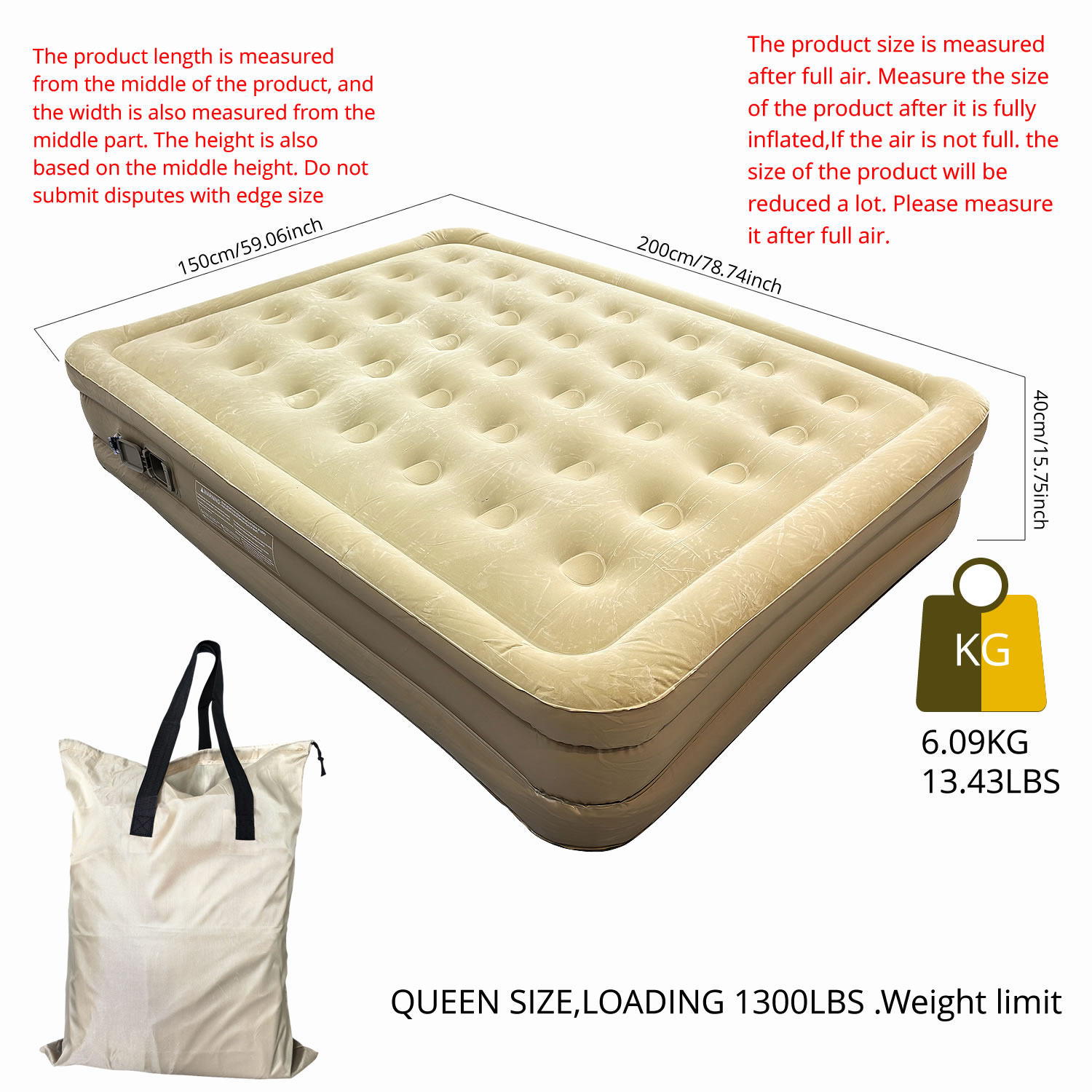 Outdoor Camping wbudowana pomp – Camping Air Mattress Built In Pump recenzja i cena