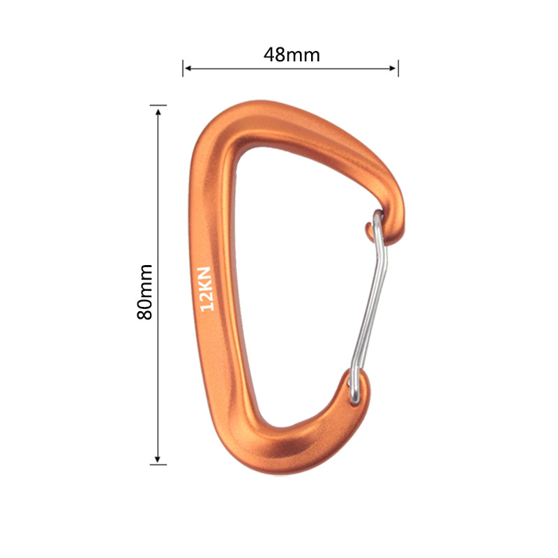 Zestaw 6 karabińczyków 12kN z  – Carabiners Aluminum 12Kn Heavy Duty recenzja i cena