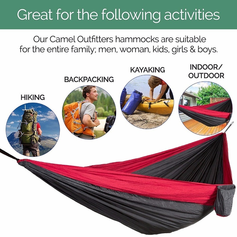 270x140cm przenośne hamaki nyl – Double Hammock Portable Parachute Nylon recenzja i cena
