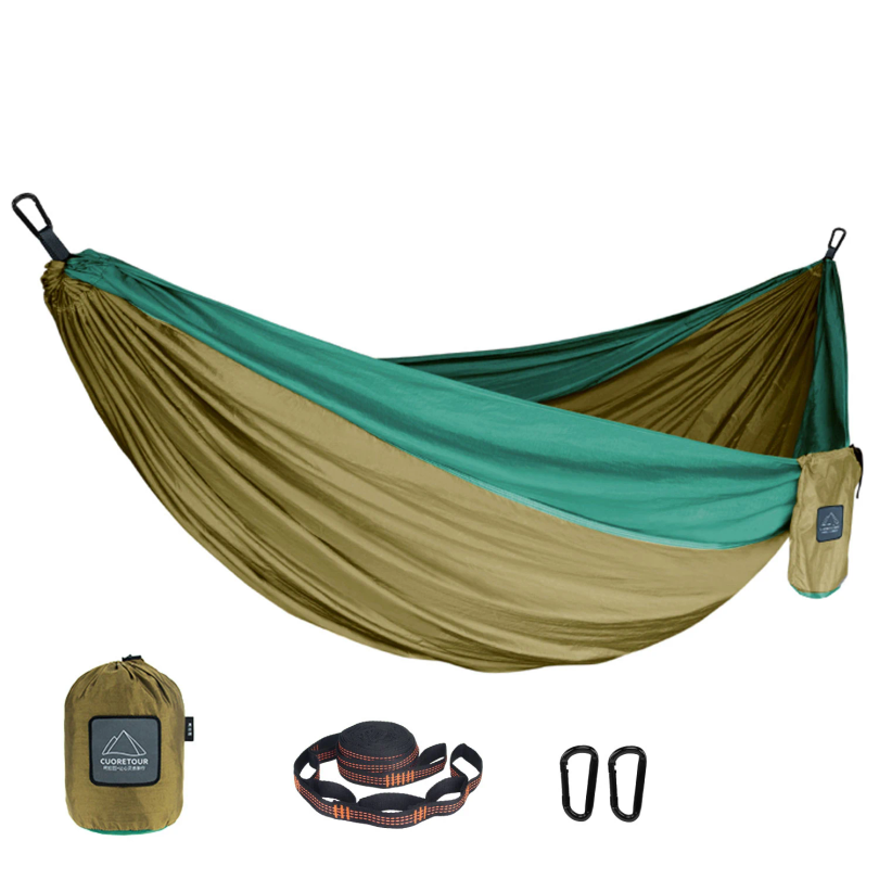 Przenośny hamak z nylonowej tk – Double Hammock Portable Parachute Nylon recenzja i cena
