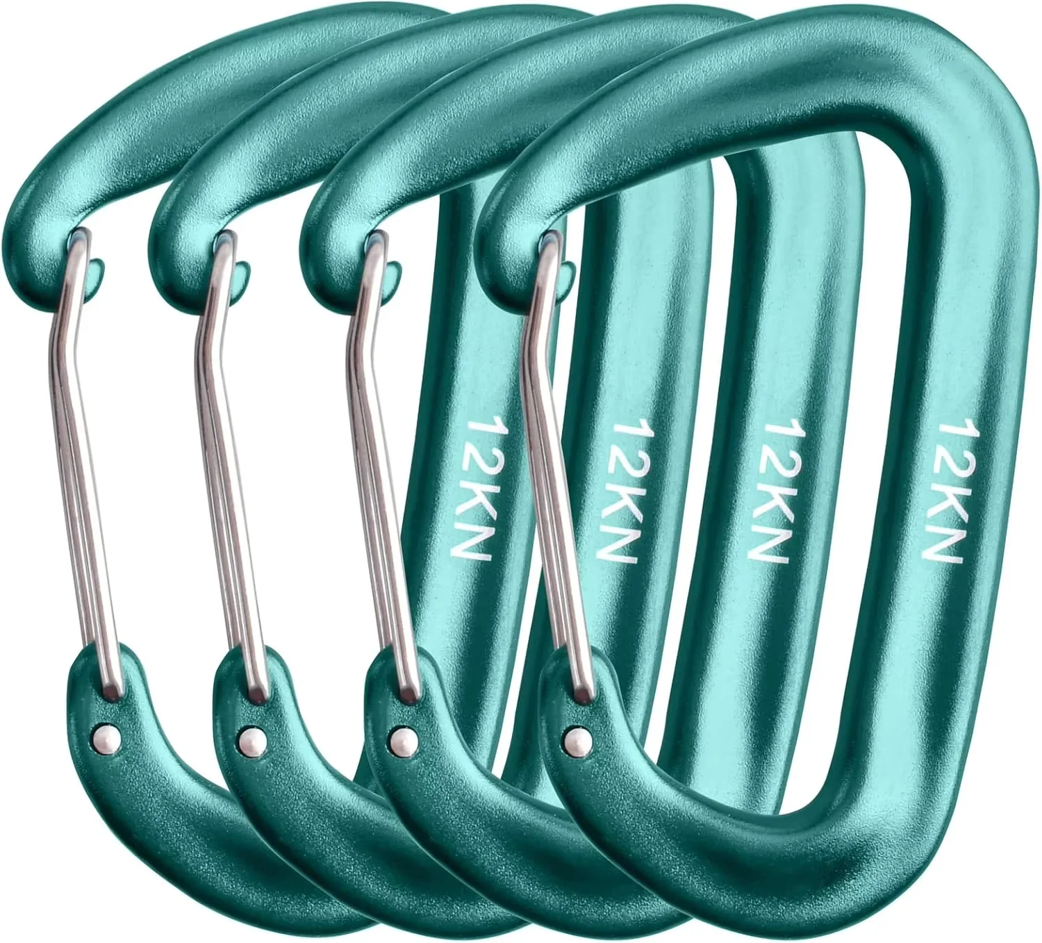 Zestaw 4 karabińczyków 12kN ty – Carabiners Aluminum 12Kn Heavy Duty recenzja i cena