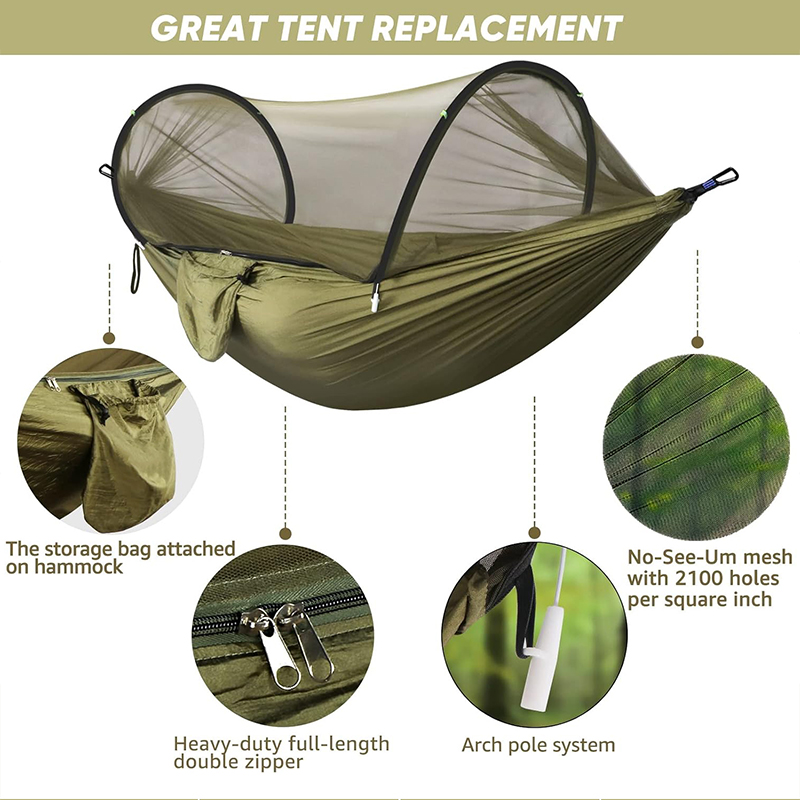 WESTTUNE Outdoor Camping hamak – Camping Hammock With Mosquito Net Rainfly recenzja i cena