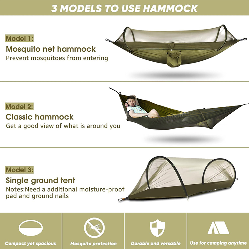WESTTUNE Outdoor Camping hamak – Camping Hammock With Mosquito Net Rainfly recenzja i cena