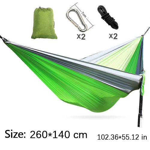 2,6 m – przenośna hamak z nylo – Double Hammock Portable Parachute Nylon recenzja i cena