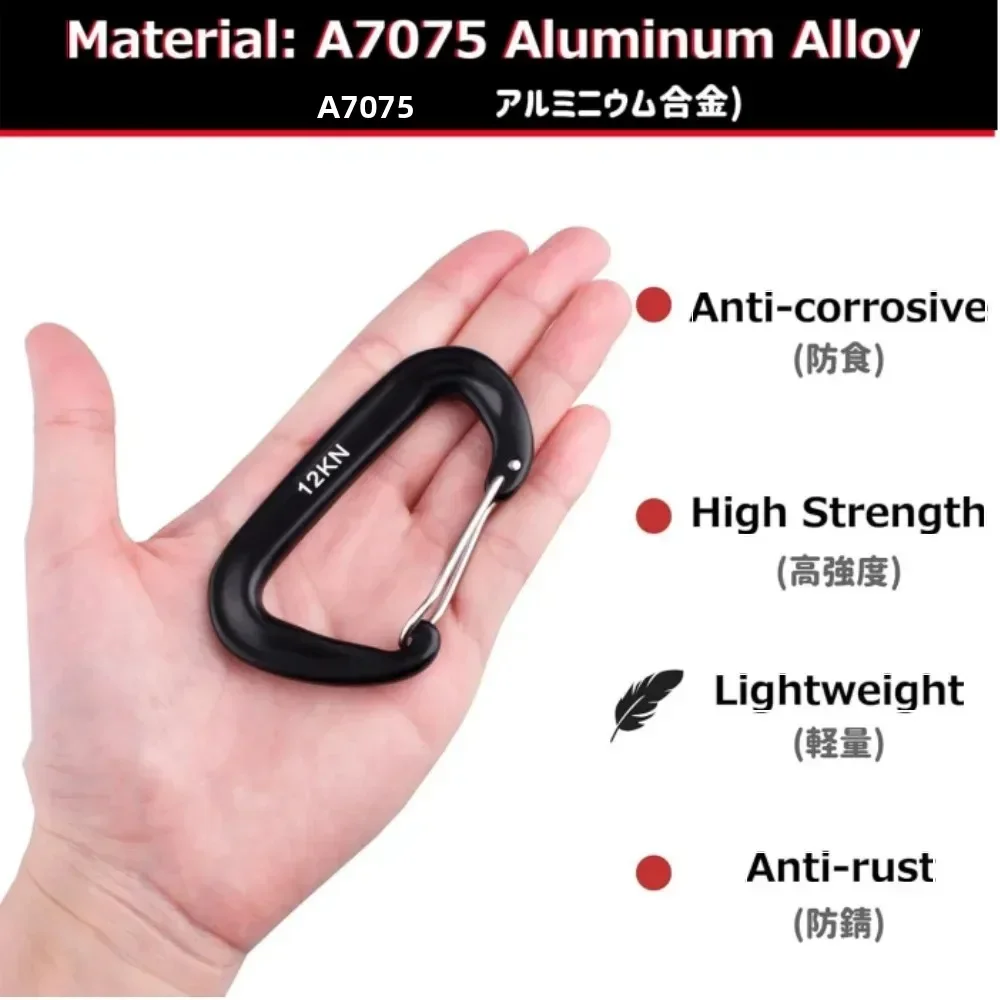 Zestaw 4 karabińczyków 12kN, k – Carabiners Aluminum 12Kn Heavy Duty recenzja i cena