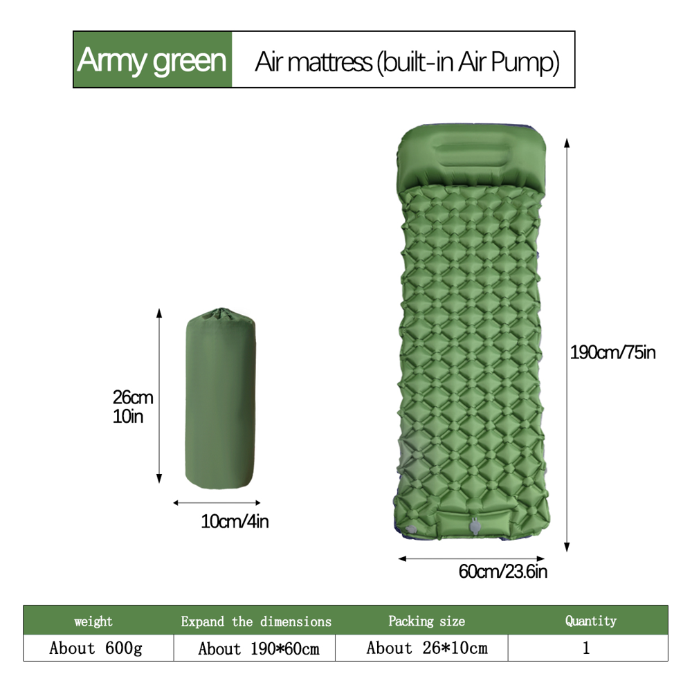 Nadmuchiwany materac kempingow – Camping Air Mattress Built In Pump recenzja i cena