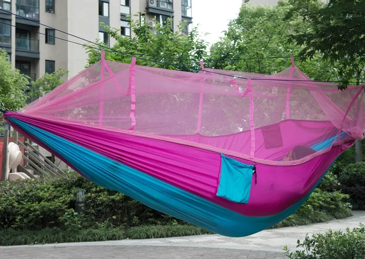 Najlepszy hamak podwójny z sia – Double Hammock Portable Parachute Nylon recenzja i cena
