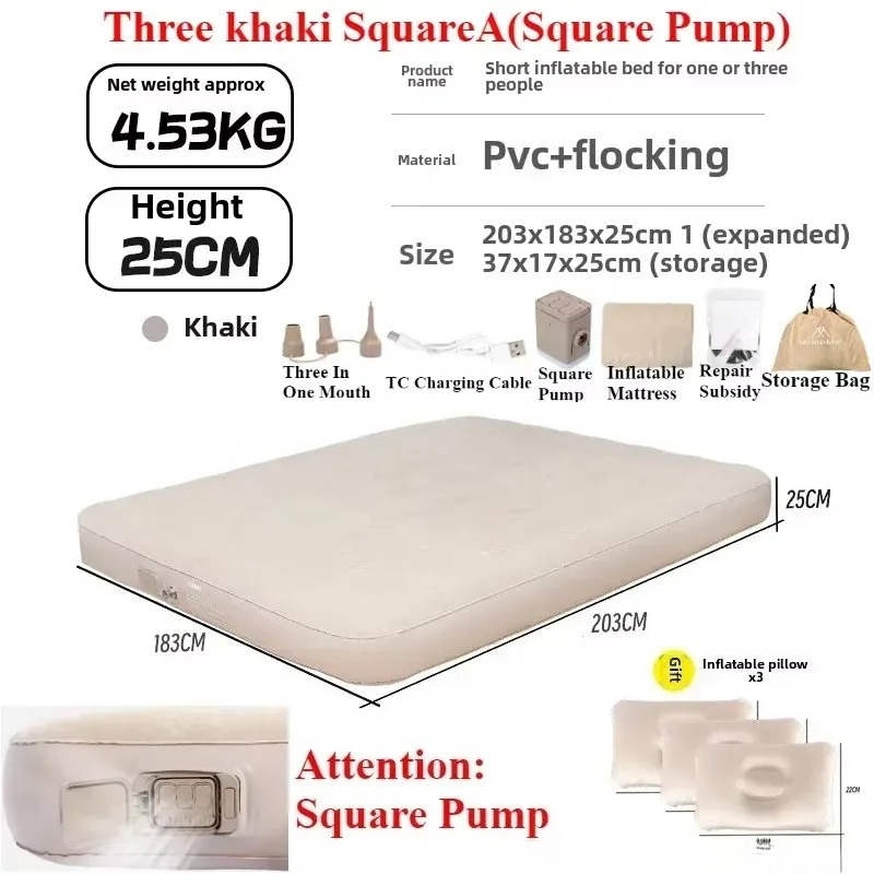 Nadmuchiwany materac powietrzn – Camping Air Mattress Built In Pump recenzja i cena
