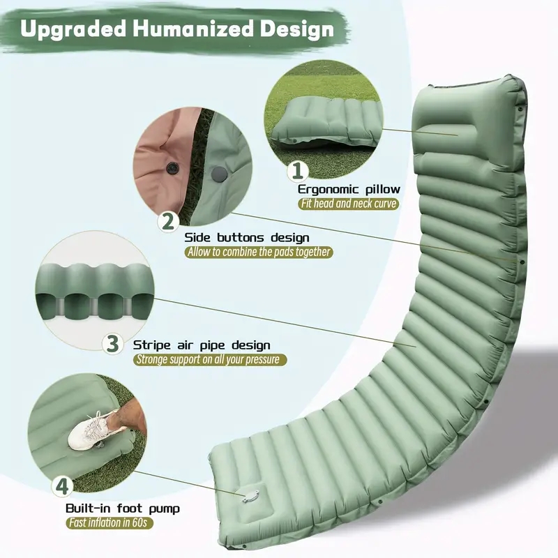 Mata dmuchana na kemping z pod – Camping Air Mattress Built In Pump recenzja i cena