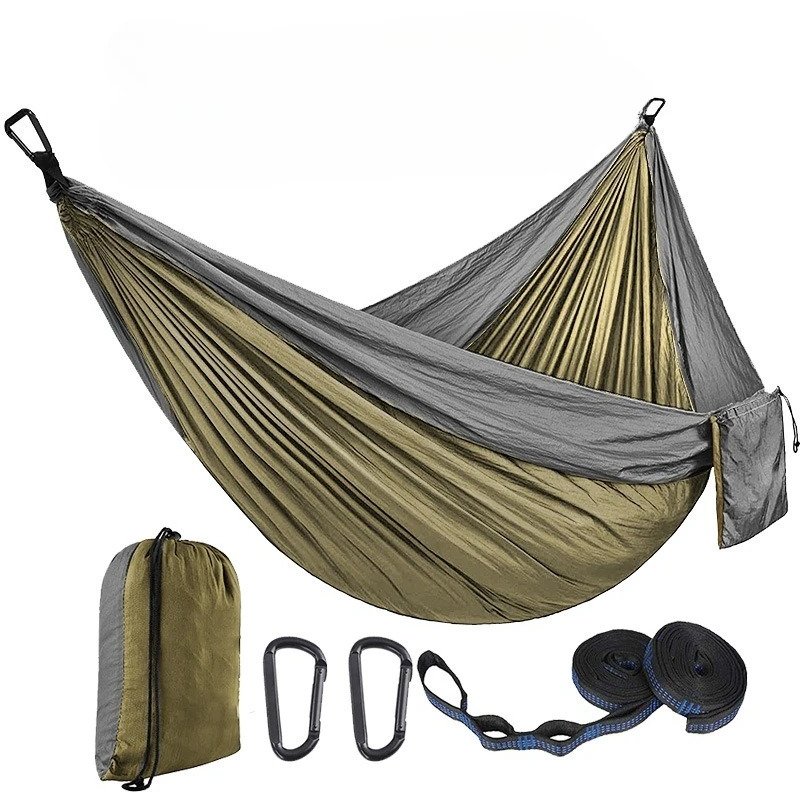 Hamak jednoosobowy/dwuosobowy  – Double Hammock Portable Parachute Nylon recenzja i cena