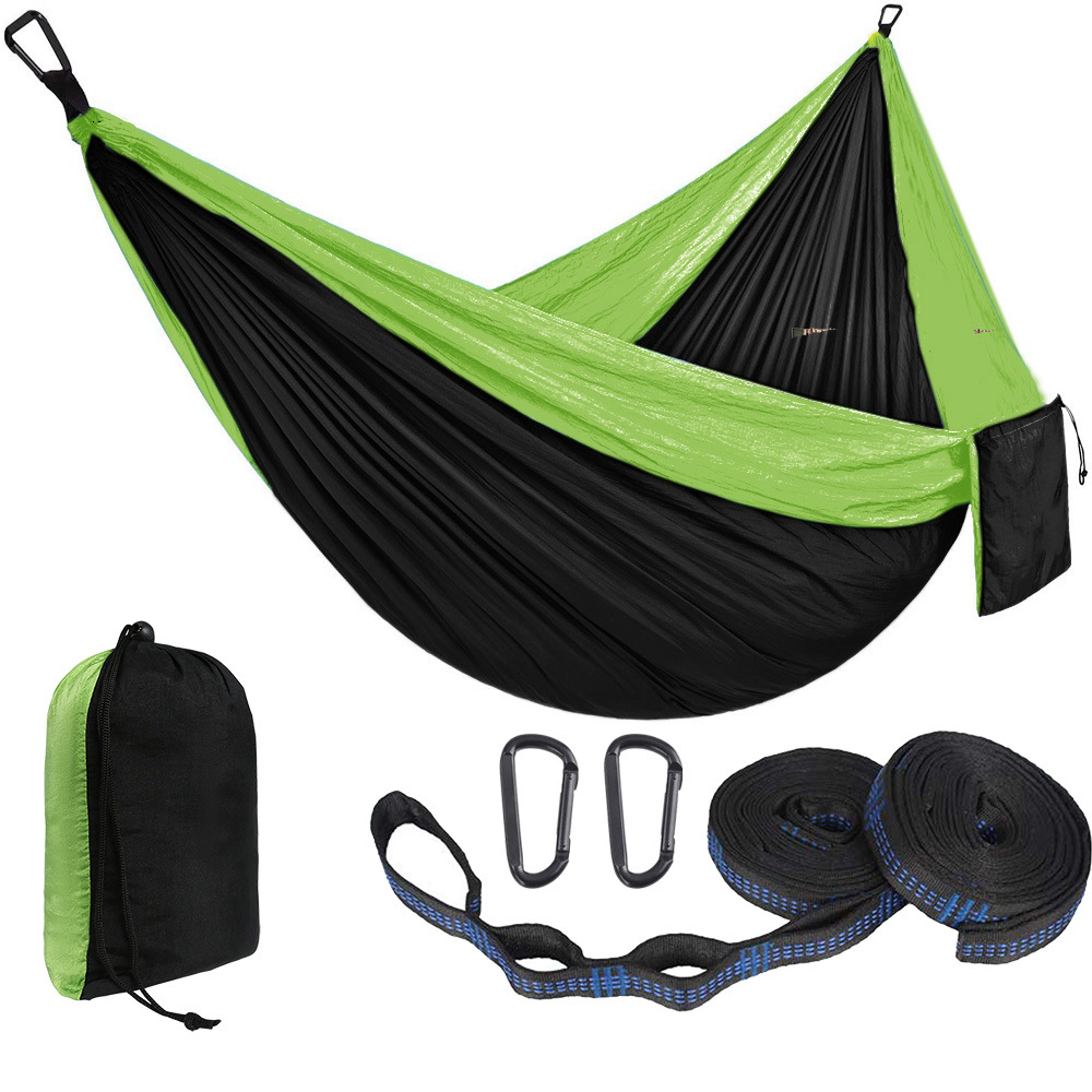 Hamak jednoosobowy/dwuosobowy  – Double Hammock Portable Parachute Nylon recenzja i cena