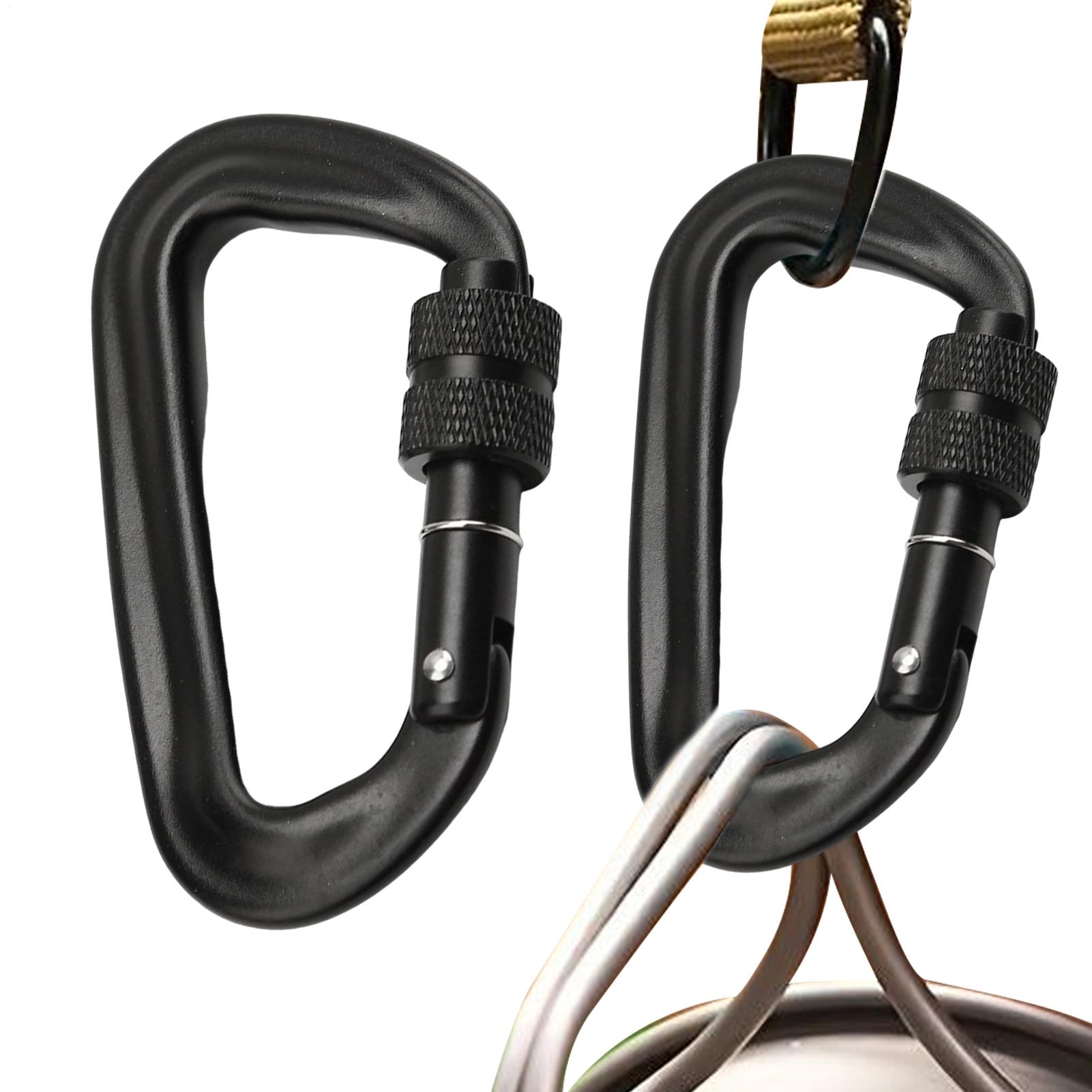 Karabińczyki z blokadą typu D, – Carabiners Aluminum 12Kn Heavy Duty recenzja i cena