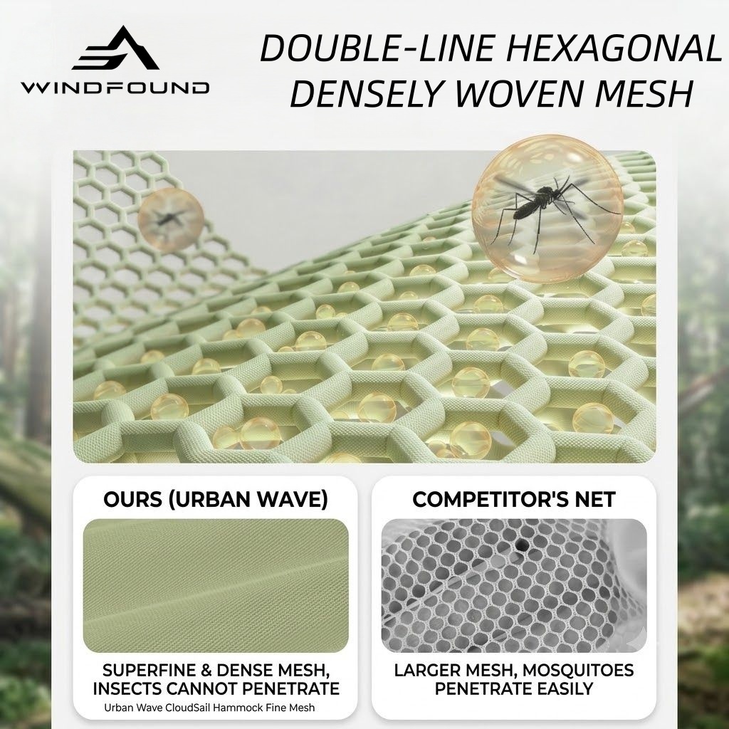 Ultralekki hamak kempingowy z  – Double Hammock Portable Parachute Nylon recenzja i cena