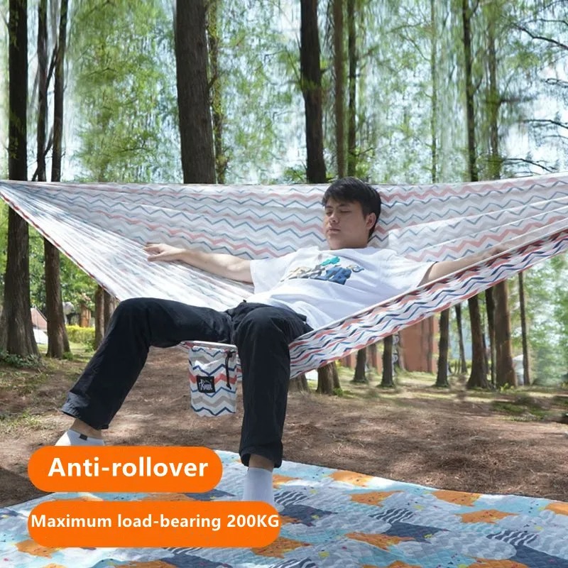 Wzorzysty hamak spadochronowy, – Double Hammock Portable Parachute Nylon recenzja i cena