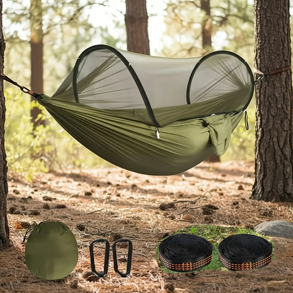 Przenośna, pojedyncza lub podw – Double Hammock Portable Parachute Nylon recenzja i cena