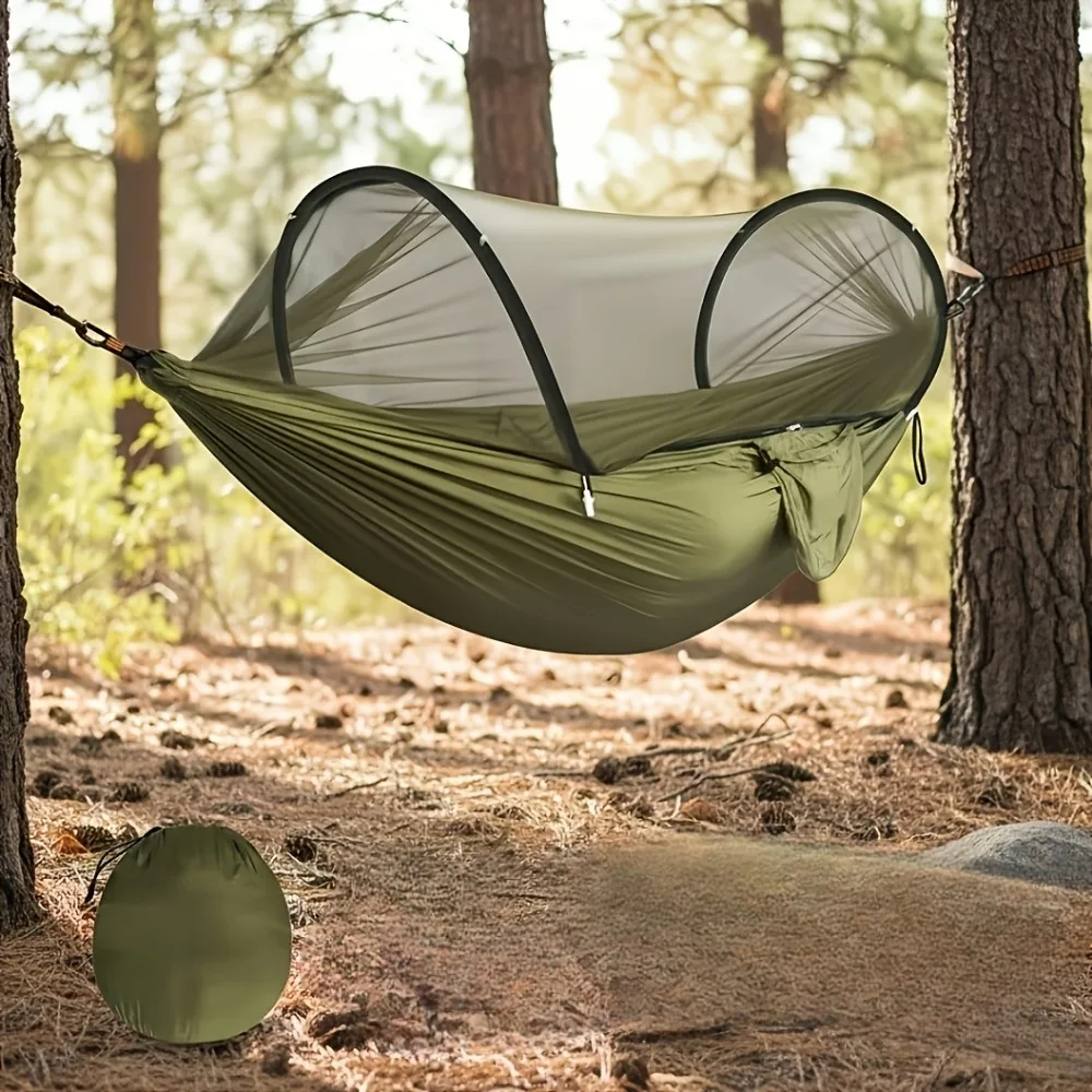 Przenośna, pojedyncza lub podw – Double Hammock Portable Parachute Nylon recenzja i cena