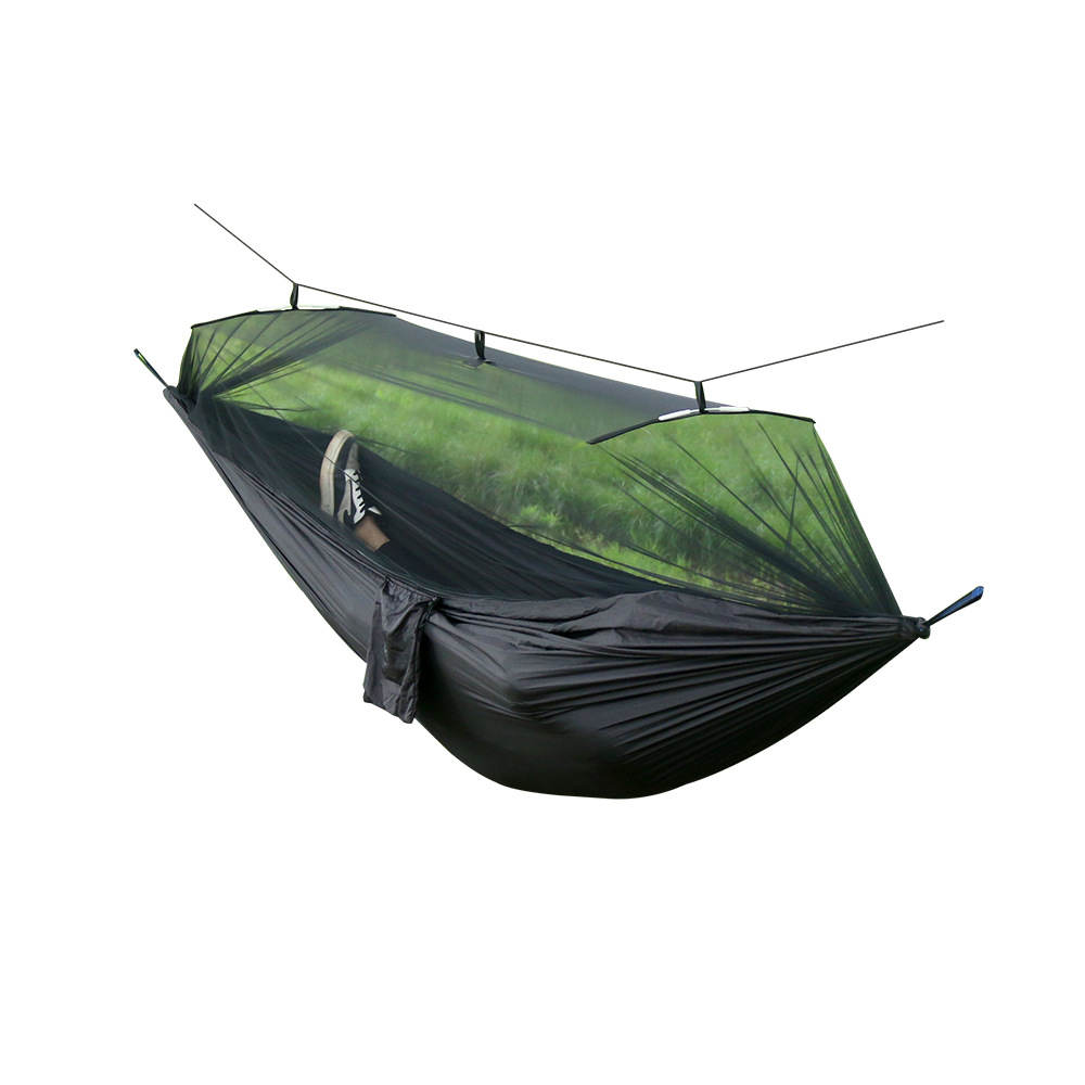 Hamak kempingowy dwuosobowy z  – Double Hammock Portable Parachute Nylon recenzja i cena