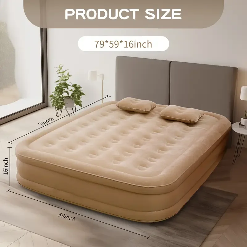 Materac dmuchany do wnętrz, ma – Camping Air Mattress Built In Pump recenzja i cena