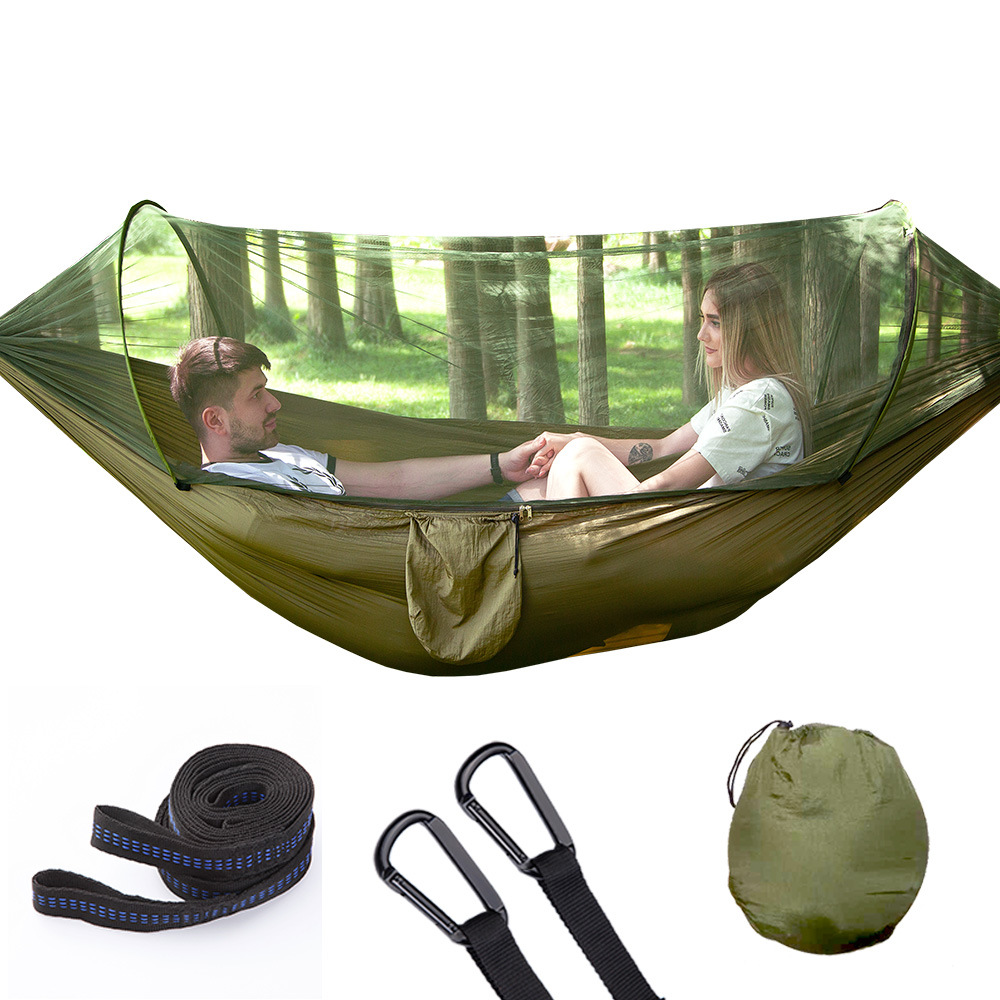 290*140 hamak z komarami na ze – Camping Hammock With Mosquito Net Rainfly recenzja i cena