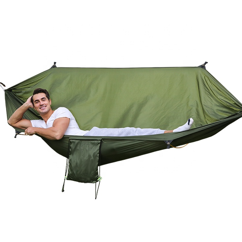 Lekkie nylonowe hamaki kemping – Double Hammock Portable Parachute Nylon recenzja i cena