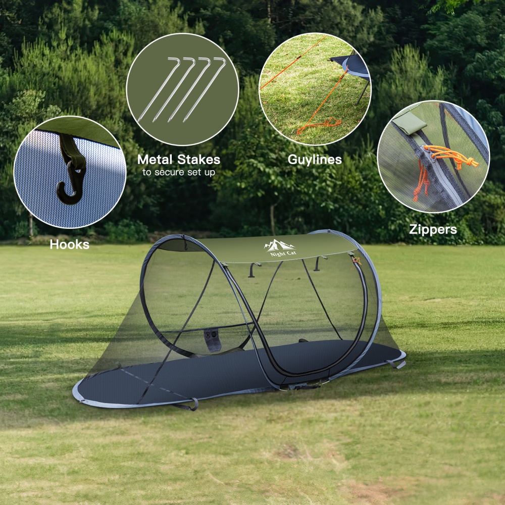 Namiot przeciw komarom Night C – Camping Hammock With Mosquito Net Rainfly recenzja i cena