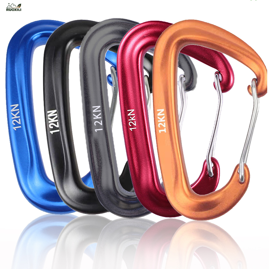 2/5 szt. Klamra turystyczna w  – Carabiners Aluminum 12Kn Heavy Duty recenzja i cena