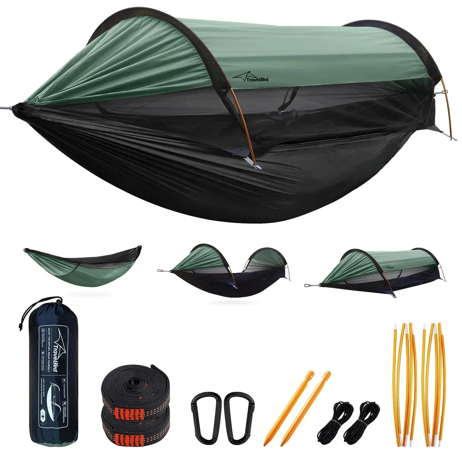 Hamak Campingowy na Zewnątrz z – Camping Hammock With Mosquito Net Rainfly recenzja i cena